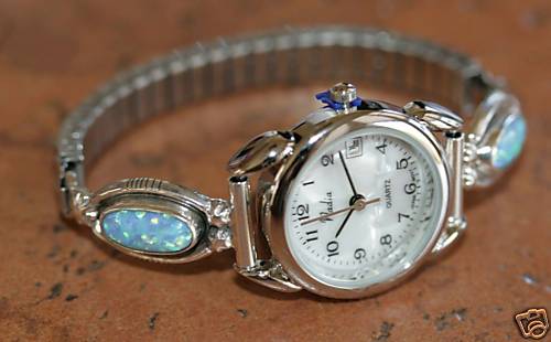 Navajo Created Opal Ladies Watch by Etta Larry