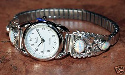 Navajo Created Opal Ladies Watch by Pansy Johnson