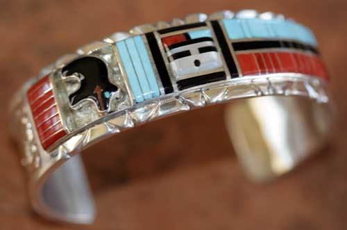Zuni Indian Sunface Bracelet by Don Dewa