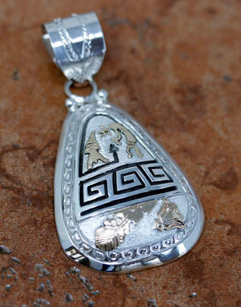 Navajo Sterling Silver Pendant by A. Mariano