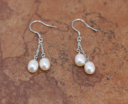 Sterling Silver Freshwater Pearl Earrings