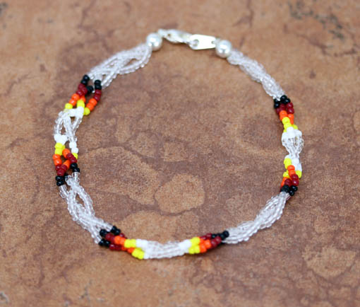 Navajo Silver Beaded Bracelet