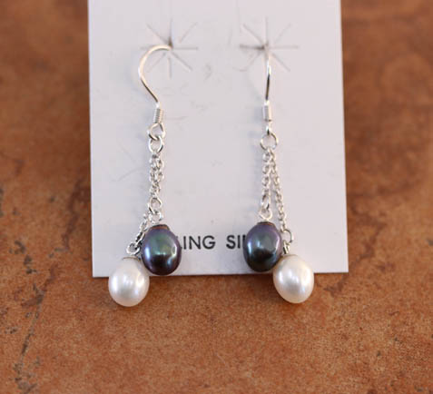 Sterling Silver Freshwater Pearl Earrings