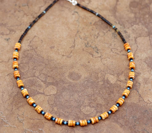 Navajo Spiny Oyster Nugget Necklace