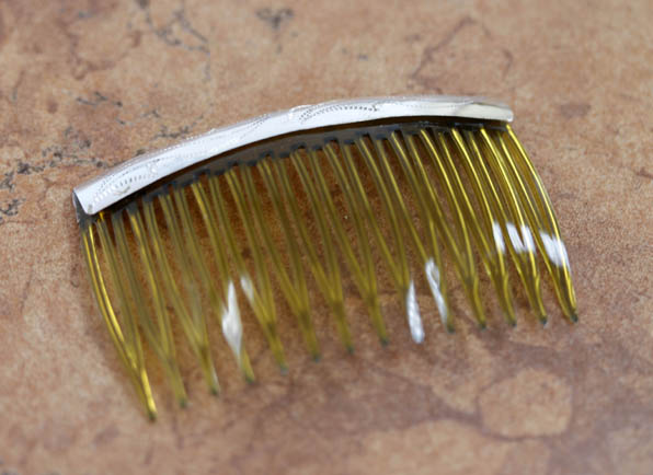 Navajo Silver Hair Barrette Comb