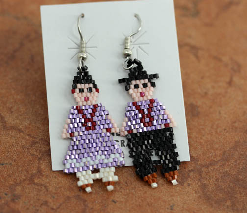 Navajo Beaded Couple Earrings