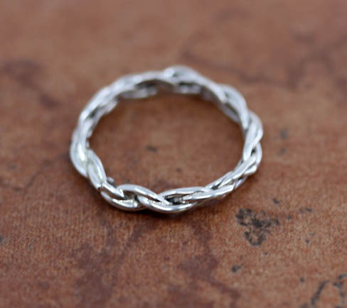 Navajo Silver Wedding Ring Size 9