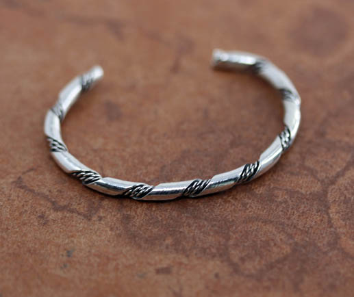 Navajo Sterling Silver Children's Bracelet