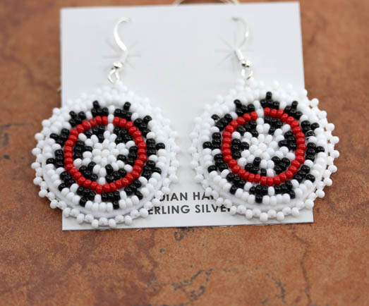 Navajo Beaded Basket Style Earrings