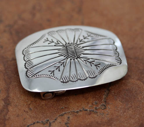 Navajo Silver Ladies Belt Buckle