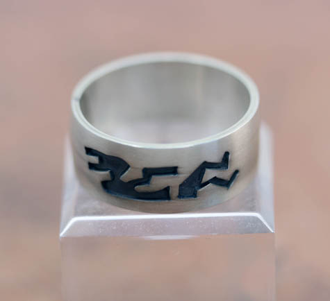 Navajo Silver Kokopelli Ring Size 10 1/2