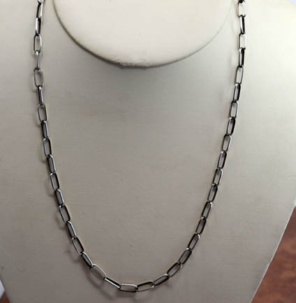 Old Pawn Navajo Sterling Silver Chain Link Necklace