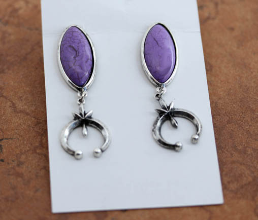 Purple Sugilite Naja Earrings