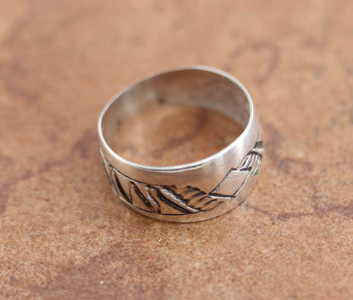 Navajo Sterling Silver Ring Size 8 1/2