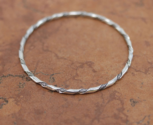 Navajo Sterling Silver Bangle Bracelet