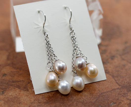 Sterling Silver Freshwater Pearl Earrings