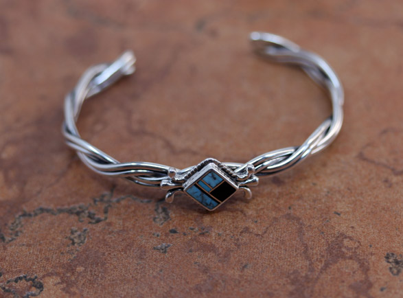 Navajo Silver Turquoise Bracelet