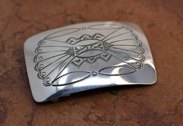 Navajo Silver Belt Buckle