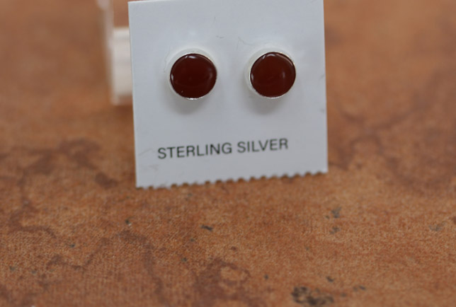 Sterling Silver Carnelian Earrings