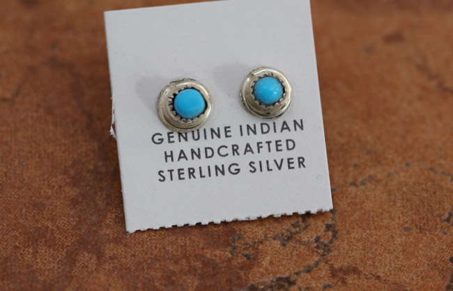 Navajo Sterling Silver Turquoise Earrings