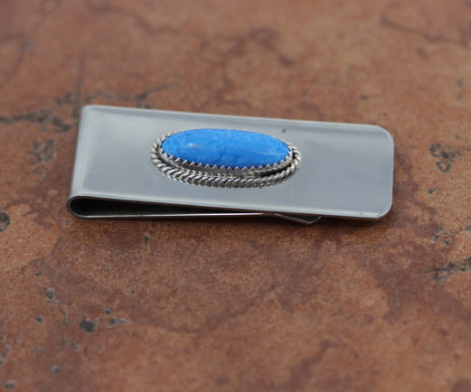 Navajo Denim Lapis Money Clip