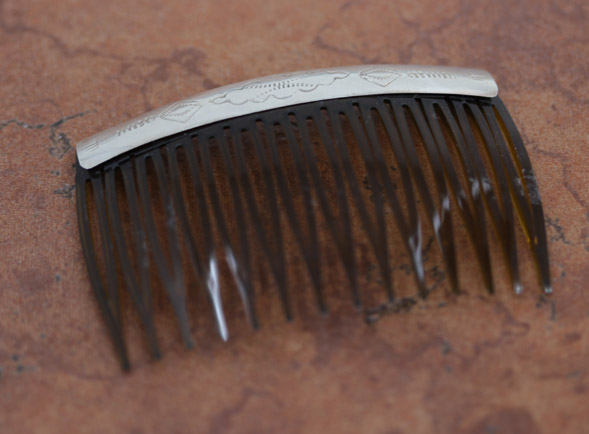 Navajo Silver Hair Barrette Comb