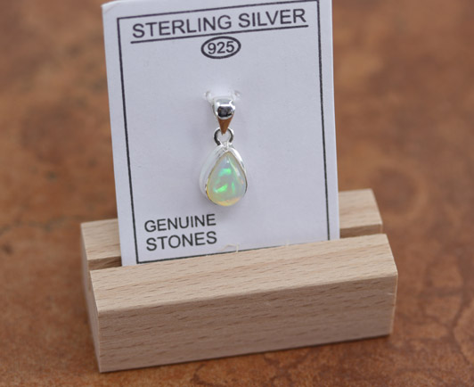 Sterling Silver Rainbow Moonstone Pendant