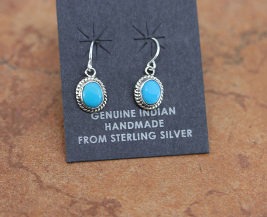 Navajo Sterling Silver Turquoise Earrings