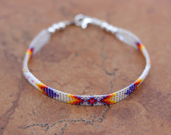 Navajo Silver Beaded Bracelet