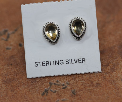 Sterling Silver Citrine Earrings