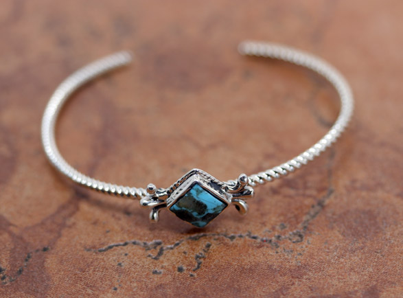 Navajo Silver Turquoise Bracelet