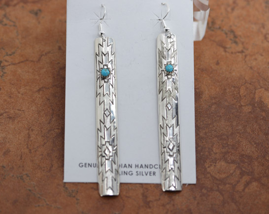 Navajo Sterling Silver Turquoise Earrings