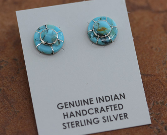 Navajo Silver Turquoise Earrings