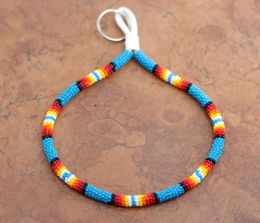 Navajo Beaded Wrist Key Chain Holder