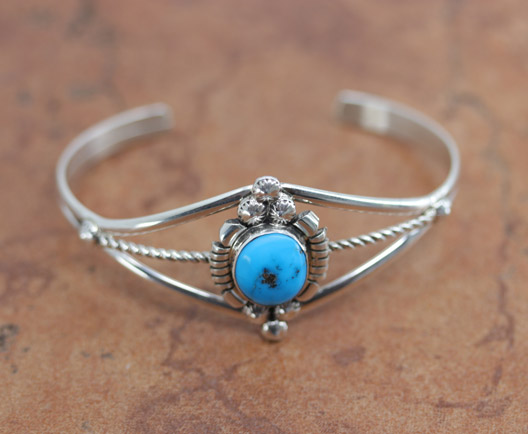 Navajo Silver Turquoise Bracelet