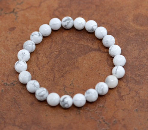 Beaded Howlite Bubble Bracelet