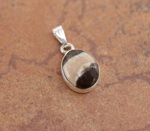 Sterling Silver Jasper Pendant