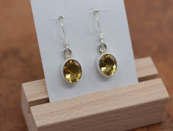 Sterling Silver Citrine Earrings