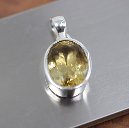 Sterling Silver Citrine Pendant