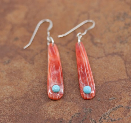 Navajo Silver Shell Earrings