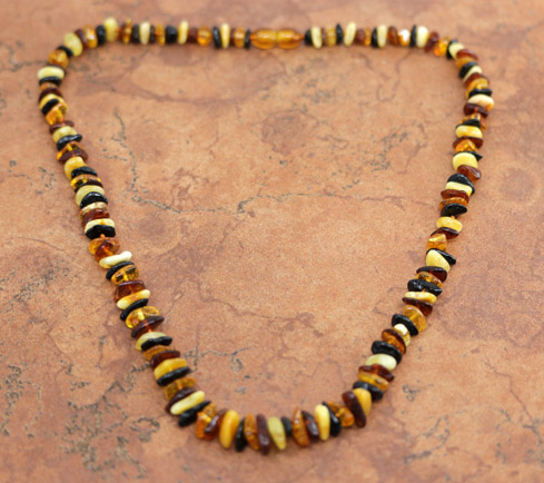 Beaded Baltic Amber Necklace