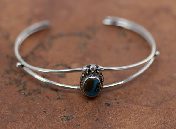 Navajo Silver Turquoise Bracelet