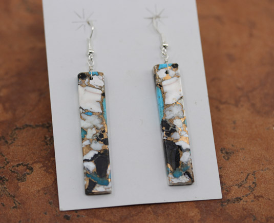 Navajo Silver Block Earrings