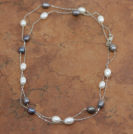 Freshwater Pearl Station Necklace