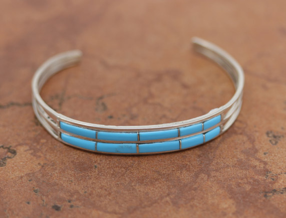 Zuni Silver Turquoise Bracelet