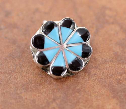 Zuni Silver Multi_Stone Pendant