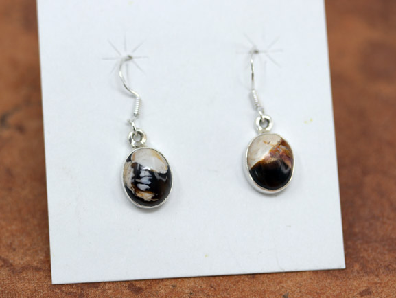 Sterling Silver Jasper Hook Earrings