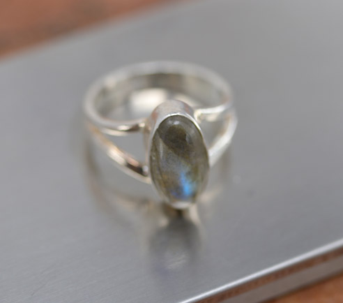 Sterling Silver Herkimer Diamond Ring Size 6