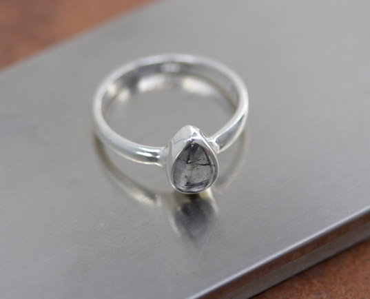 Sterling Silver Herkimer Diamond Ring Size 8