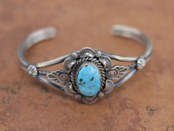 Navajo Silver Turquoise Bracelet